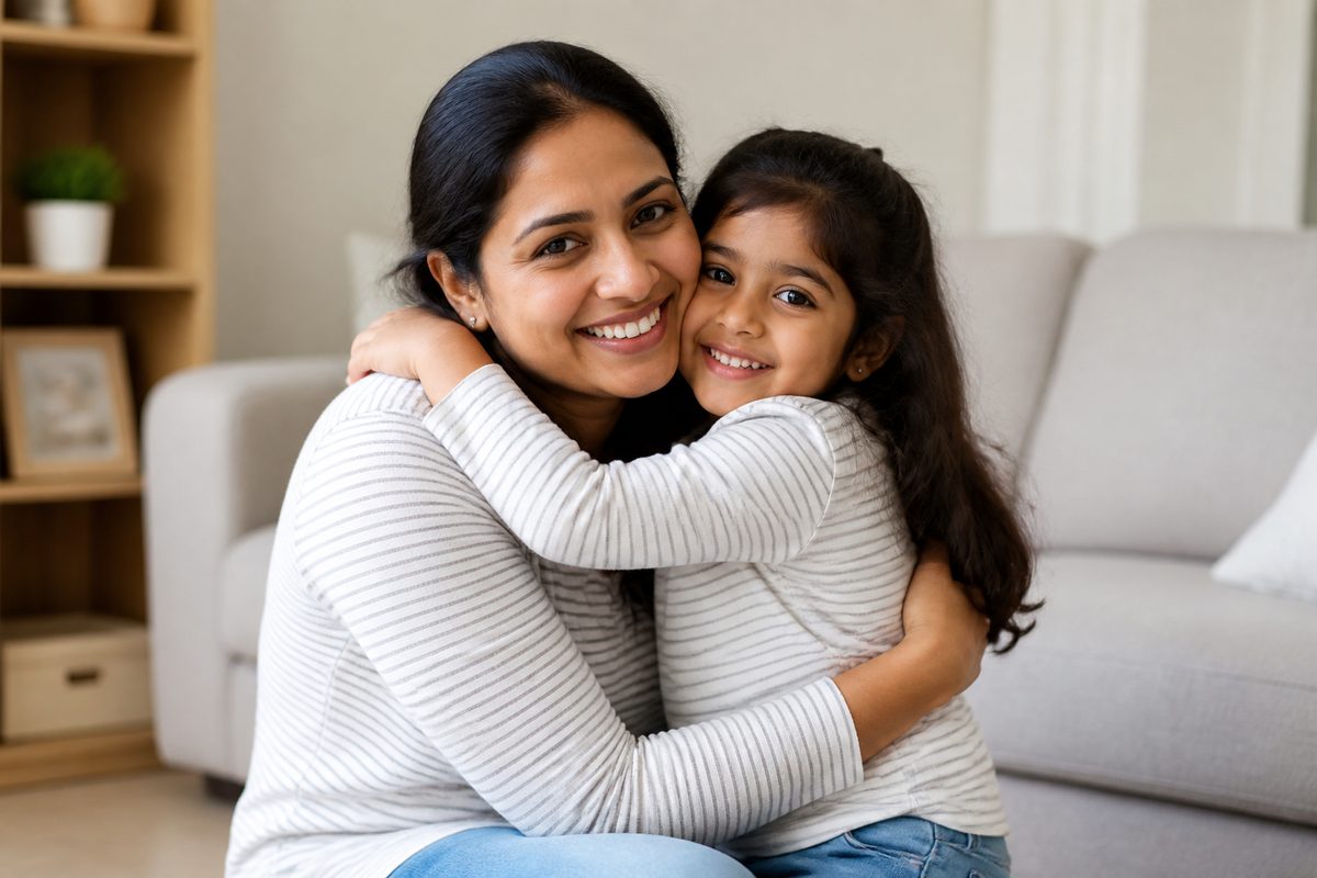 Indian family fashion moment