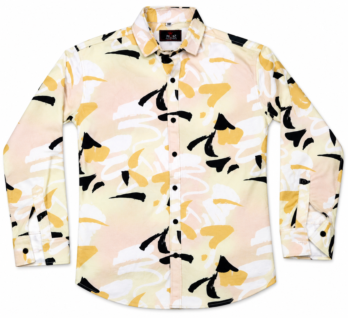 Boys Abstract Print Casual Shirt in Multi Color