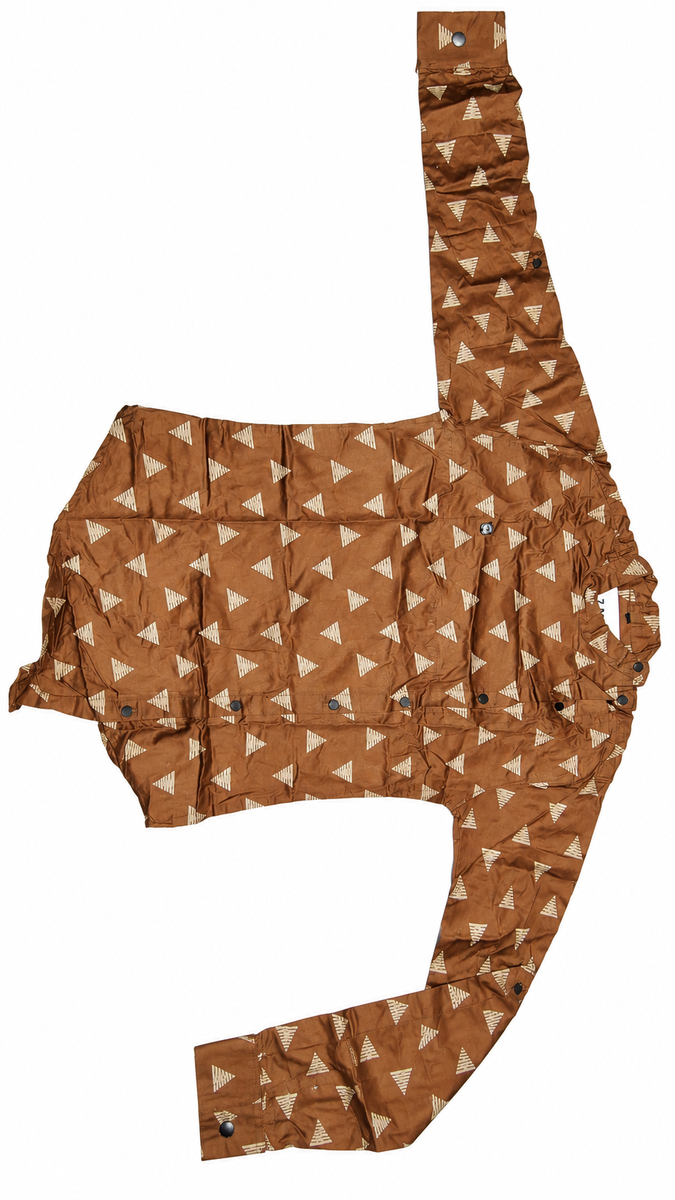 Boys Brown Printed Casual Shirt